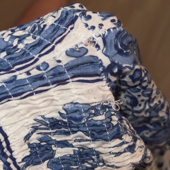 Three Days (LF) off the shoulder cropped top with flowy sleeves - Picture 4 of 4